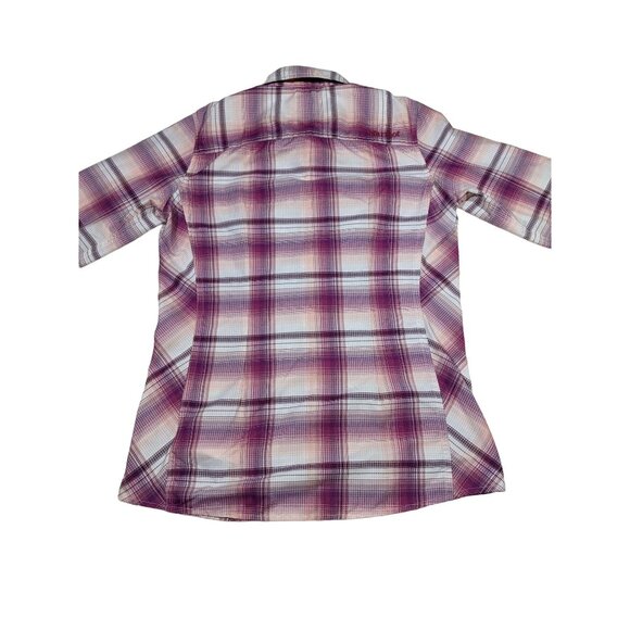 Marmot women's plaid long sleeve‎ button front roll tab outdoor shirt XS - Picture 3 of 11